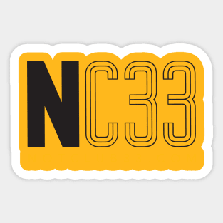 NC33 Dark Logo Sticker